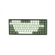 124 Keys Matcha Keycap Set XDA Profile PBT Sublimation Japanese/Korean/Russian Keycaps for Mechanical Keyboard