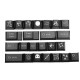 124 Keys Samurai Keycap Set Profile PBT Five-sided Sublimation Japanese Keycaps for Mechanical Keyboard