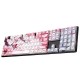 126 Keys Blossom Keycap Set OEM Profile PBT Five-sided Sublimation Keycaps for Mechanical Keyboard