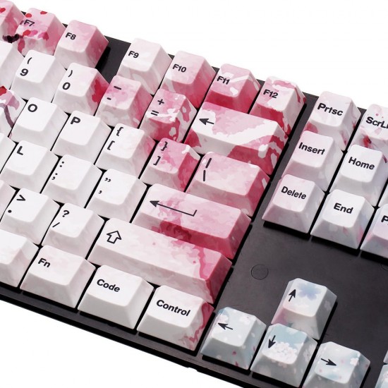 126 Keys Blossom Keycap Set OEM Profile PBT Five-sided Sublimation Keycaps for Mechanical Keyboard 126 Keys Blossom Keycap Set OEM Profile PBT Five-sided Sublimation Keycaps for Mechanical Keyboard