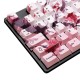 126 Keys Blossom Keycap Set OEM Profile PBT Five-sided Sublimation Keycaps for Mechanical Keyboard