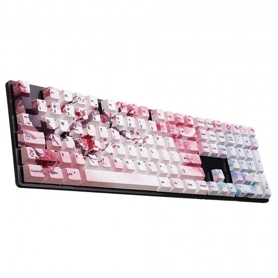 126 Keys Blossom Keycap Set OEM Profile PBT Five-sided Sublimation Keycaps for Mechanical Keyboard