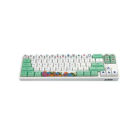 128 Keys Mahjong Keycap Set Profile PBT Sublimation Keycaps for Mechanical Keyboard