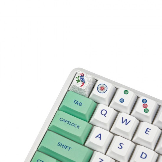 128 Keys Mahjong Keycap Set Profile PBT Sublimation Keycaps for Mechanical Keyboard