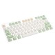 134 Keys Retro Milk Green Keycap Set XDA Profile PBT Sublimation Keycaps for 61/64/87/108 Keys Mechanical Keyboards