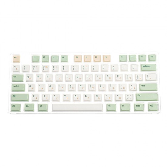 134 Keys Retro Milk Green Keycap Set XDA Profile PBT Sublimation Keycaps for 61/64/87/108 Keys Mechanical Keyboards 134 Keys Retro Milk Green Keycap Set XDA Profile PBT Sublimation Keycaps for 61/64/87/108 Keys Mechanical Keyboards