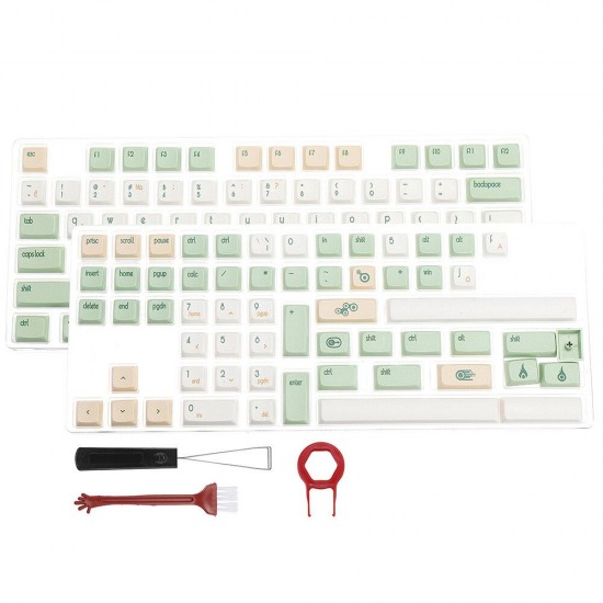 134 Keys Retro Milk Green Keycap Set XDA Profile PBT Sublimation Keycaps for 61/64/87/108 Keys Mechanical Keyboards 134 Keys Retro Milk Green Keycap Set XDA Profile PBT Sublimation Keycaps for 61/64/87/108 Keys Mechanical Keyboards