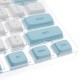 138 Keys Blue Robin Keycap Set OEM Profile PBT Sublimation Keycaps for Mechanical Keyboards