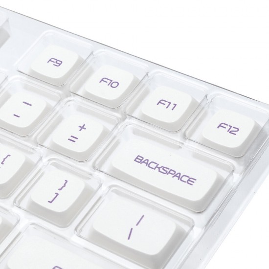 138 Keys Milk Purple Keycap Set XDA Profile PBT Sublimation Keycaps for 61/64/87/108 Keys Mechanical Keyboards 138 Keys Milk Purple Keycap Set XDA Profile PBT Sublimation Keycaps for 61/64/87/108 Keys Mechanical Keyboards