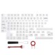 138 Keys Milk Purple Keycap Set XDA Profile PBT Sublimation Keycaps for 61/64/87/108 Keys Mechanical Keyboards