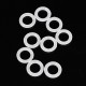 150pcs White Rubber O-Ring For MX Switch Mechanical Keyboard