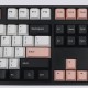 166 Keys Color Matching Keycap Set Profile PBT Two Color Molding Keycaps for Mechanical Keyboard