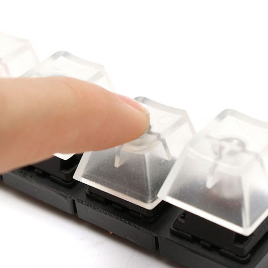 4 Clear caps and 4 MX Switch Keycap Sampler Tester Kit 4 Clear caps and 4 MX Switch Keycap Sampler Tester Kit
