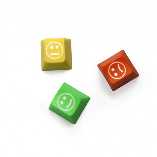 5 Keys Personality Emotion Keycap Set Profile PBT Dip-dye Carving Keycaps for Mechanical Keyboard 5 Keys Personality Emotion Keycap Set Profile PBT Dip-dye Carving Keycaps for Mechanical Keyboard