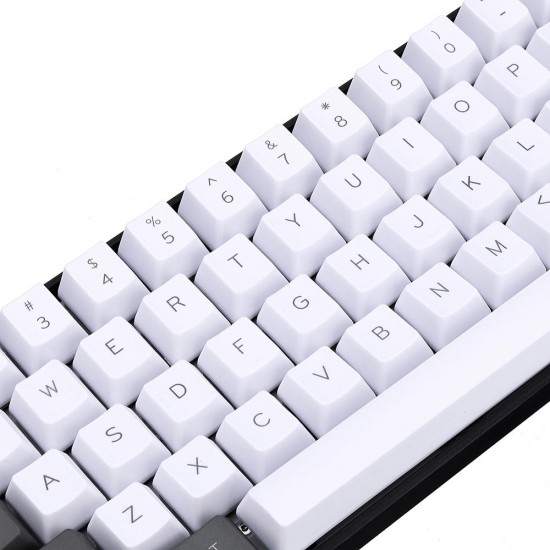 61 Keys White&Grey Keycap Set OEM Profile PBT Thick ANSI Layout Keycaps for 60% Mechanical Keyboard 61 Keys White&Grey Keycap Set OEM Profile PBT Thick ANSI Layout Keycaps for 60% Mechanical Keyboard