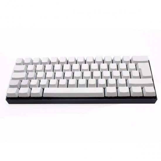 62 Keys Blank Keycap Set OEM Profile PBT ISO Keycaps for Mechanical Keyboard