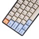 64 Key OEM Profile Dye-sub PBT Keycaps Keycap Set for GK64 Mechanical Keyboard