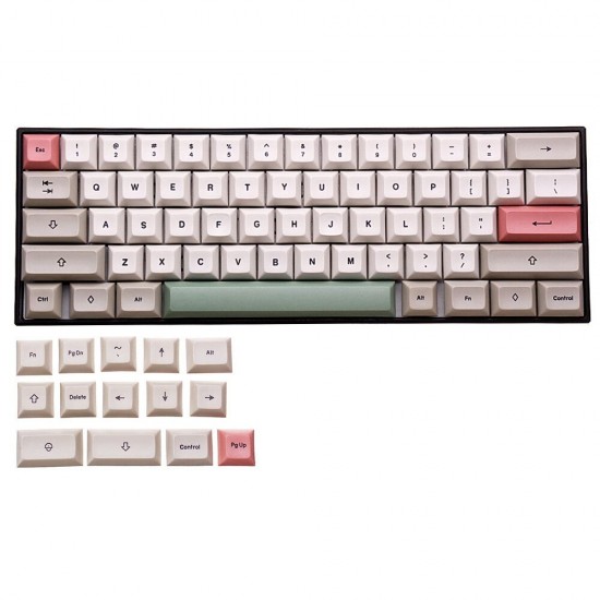 75 Keys 9009 Keycap Set DSA Profile PBT Sublimation Keycaps for Mechanical Keyboard