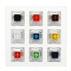 9 Key Kailh BOX Switch Keyboard Switch Tester with Acrylic Base and Clear Keycaps