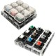 9X Switches ACRYLIC Keyboard Tester Kit Clear Keycaps Sampler For MX Switch