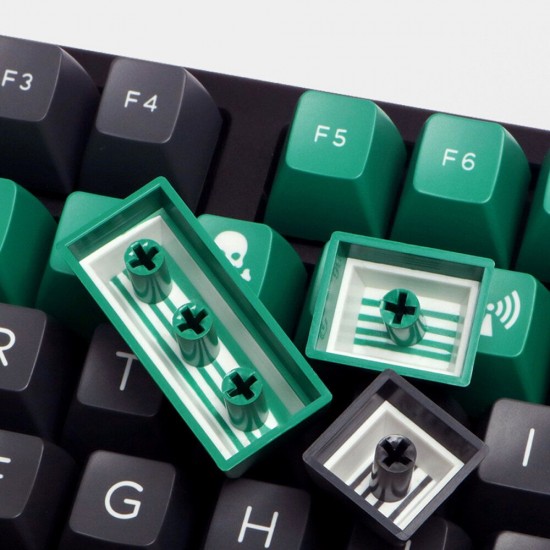 159 Keys Crisis Keycap Set SA Profile ABS Two Color Molding Keycaps for Mechanical Keyboard