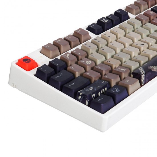 108 Keys Halloween Keycap Set OEM Profile PBT Dye-Sublimation Keycaps for Mechanical Keyboard