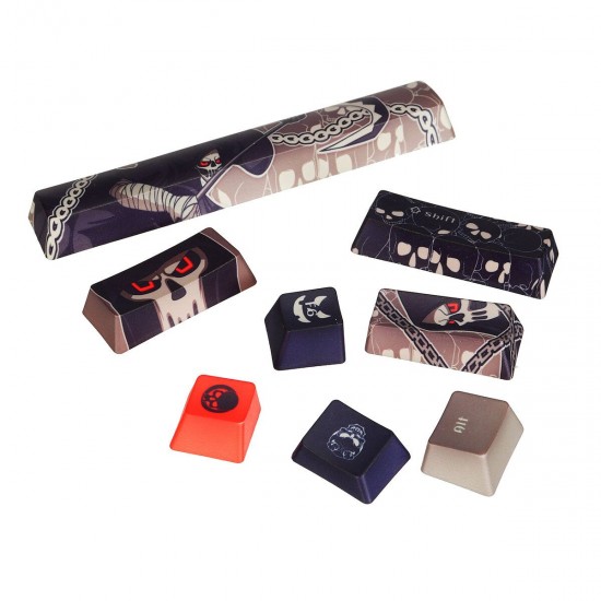 108 Keys Halloween Keycap Set OEM Profile PBT Dye-Sublimation Keycaps for Mechanical Keyboard