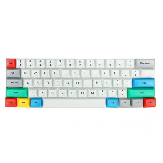 61/104 Keys D2 Keycap Set DSA Profile PBT Sublimation Keycaps for Mechanical Keyboard