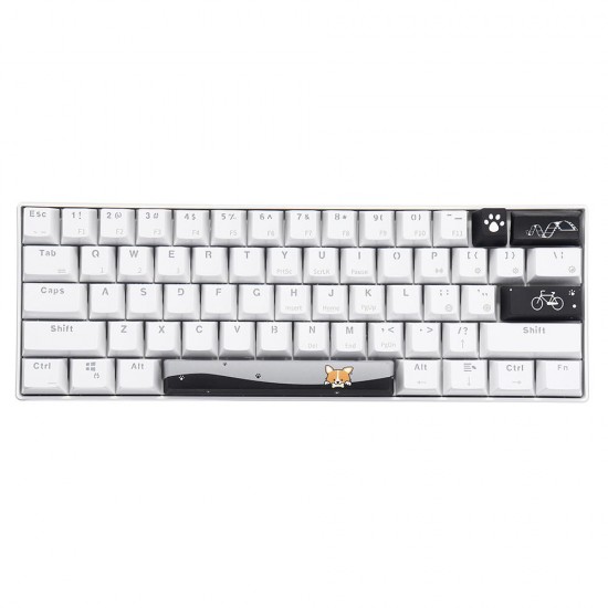 PBT OEM Profile Yellow Dog Shark Space Bar 6.25u Novelty Keycap + ESC Enter Keycaps PBT OEM Profile Yellow Dog Shark Space Bar 6.25u Novelty Keycap + ESC Enter Keycaps