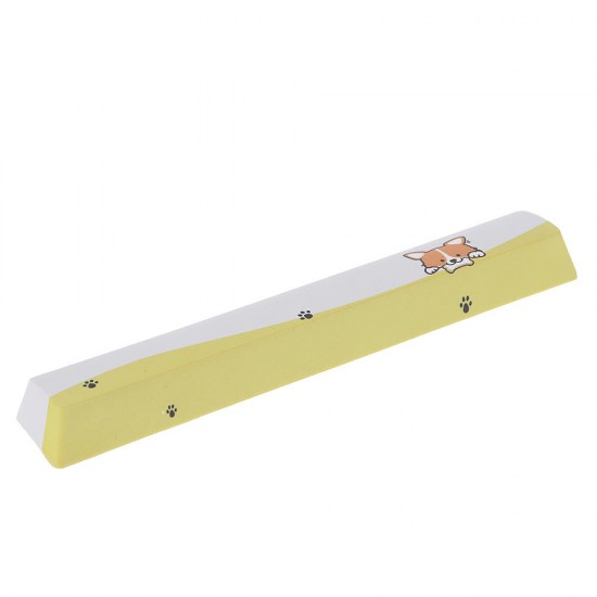 PBT OEM Profile Yellow Dog Shark Space Bar 6.25u Novelty Keycap for GK61 Black Case and MX Switch Keyboard PBT OEM Profile Yellow Dog Shark Space Bar 6.25u Novelty Keycap for GK61 Black Case and MX Switch Keyboard
