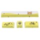 PBT OEM Profile Yellow Dog Shark2 Space Bar 6.25u Novelty Keycap + ESC Enter Keycaps PBT OEM Profile Yellow Dog Shark2 Space Bar 6.25u Novelty Keycap + ESC Enter Keycaps