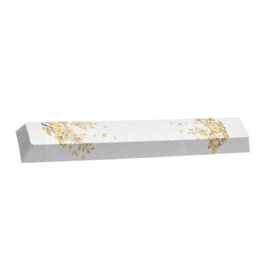 PBT Small Yellow Flower Space Bar 6.25u Novelty Keycap PBT Small Yellow Flower Space Bar 6.25u Novelty Keycap