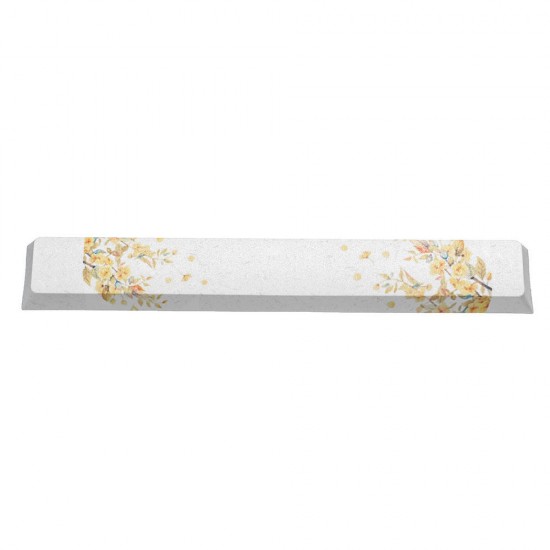 PBT Small Yellow Flower Space Bar 6.25u Novelty Keycap PBT Small Yellow Flower Space Bar 6.25u Novelty Keycap