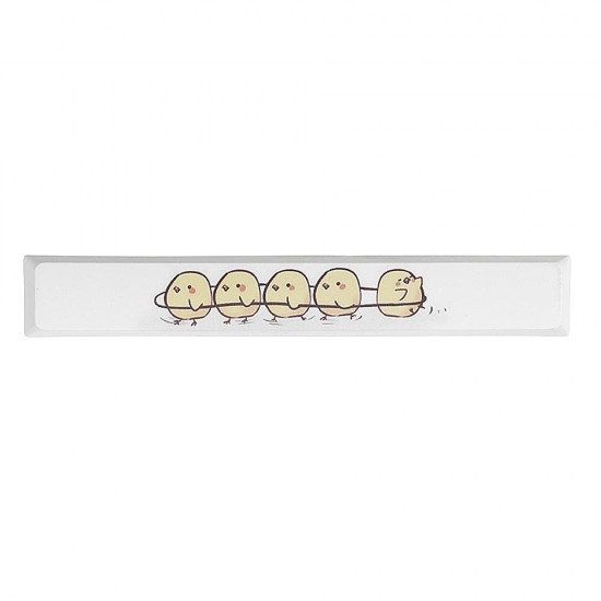PBT Yellow Chick Space Bar 6.25u Novelty Keycap PBT Yellow Chick Space Bar 6.25u Novelty Keycap