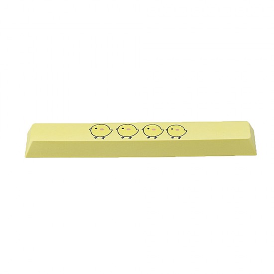 PBT Yellow Chicks Space Bar 6.25u Novelty Keycap