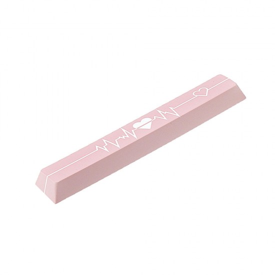 Pink Heart PBT Space Bar 6.25u Novelty Keycap Pink Heart PBT Space Bar 6.25u Novelty Keycap