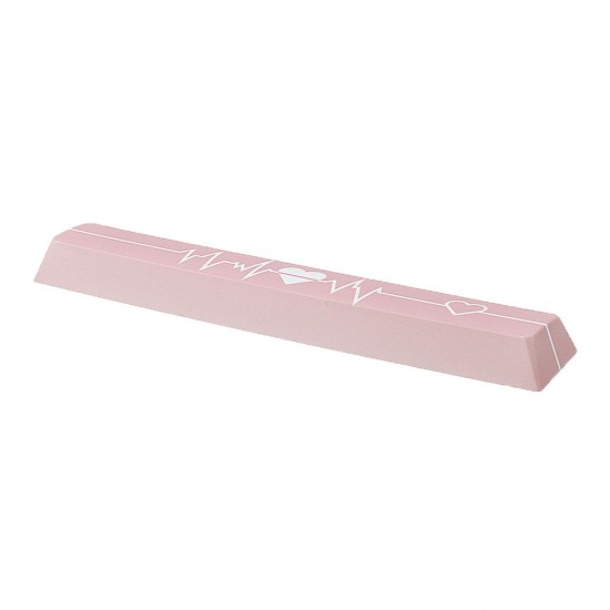 Pink Heart PBT Space Bar 6.25u Novelty Keycap