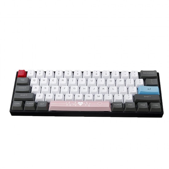 Pink Heart PBT Space Bar 6.25u Novelty Keycap Pink Heart PBT Space Bar 6.25u Novelty Keycap