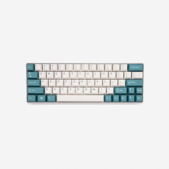 153 Keys Green&White Keycap Set Profile ABS Two Color Molding Keycap for Mechanical Keyboard