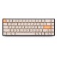 75 Keys Orange&Yellow Keycap Set XDA Profile PBT Sublimation Keycaps for 61/64/68 Keys Mechanical Keyboard
