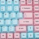 78/98/122 Keys Pink&Blue Keycap Set Profile PBT Sublimation Keycaps for Mechanical Keyboard