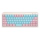 78/98/122 Keys Pink&Blue Keycap Set Profile PBT Sublimation Keycaps for Mechanical Keyboard