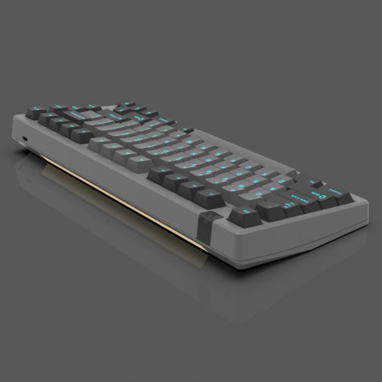153 Keys Black and Gray Green word Keycaps Profile Sublimation ABS Two Color Mechanical Keyboard Keycap for 60% 65% 75% 80% 100% HHKB ISO Layout Mechanical Keyboard