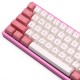 108 Keys Pink&White Keycap Set SA Profile ABS Double Shot Keycaps for Mechanical Keyboard 108 Keys Pink&White Keycap Set SA Profile ABS Double Shot Keycaps for Mechanical Keyboard