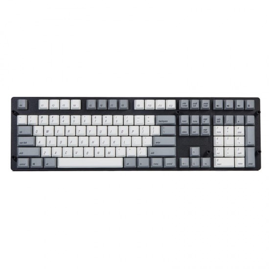 108 Key White Gray Color Dye-sub PBT Keycaps Keycap Set for Mechanical Keyboard 108 Key White Gray Color Dye-sub PBT Keycaps Keycap Set for Mechanical Keyboard