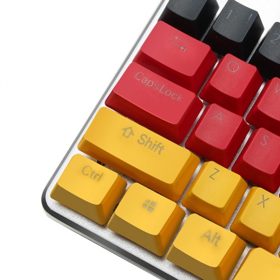 German Flag Color 109 Keycaps OEM Profile Double Shot Backlit PBT Key Caps