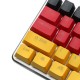 German Flag Color 109 Keycaps OEM Profile Double Shot Backlit PBT Key Caps