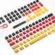German Flag Color 109 Keycaps OEM Profile Double Shot Backlit PBT Key Caps