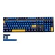 108 Keys Blue Yellow Keycap Set OEM Profile PBT Keycaps for 61/68/87/104/108 Keys Mechanical Keyboards Comes With 4 Replacement Keycaps