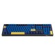 108 Keys Blue Yellow Keycap Set OEM Profile PBT Keycaps for 61/68/87/104/108 Keys Mechanical Keyboards Comes With 4 Replacement Keycaps